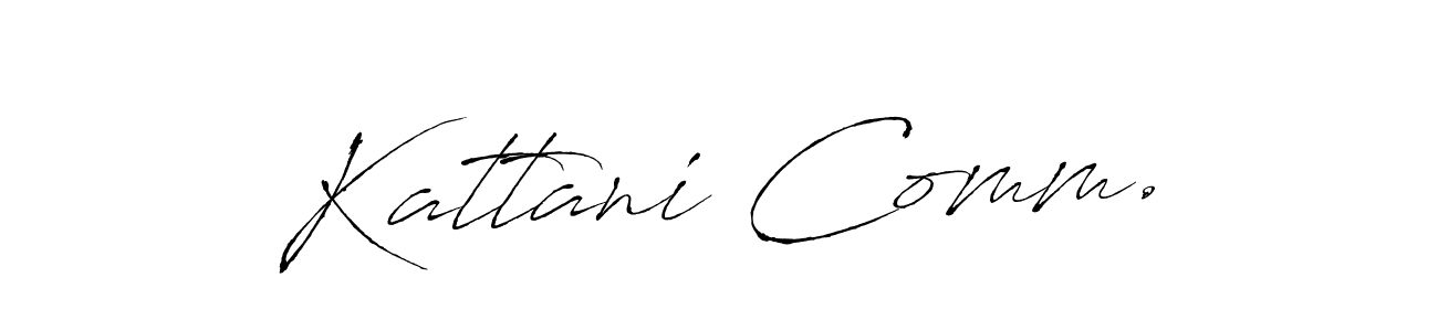 This is the best signature style for the Kattani Comm. name. Also you like these signature font (Antro_Vectra). Mix name signature. Kattani Comm. signature style 6 images and pictures png