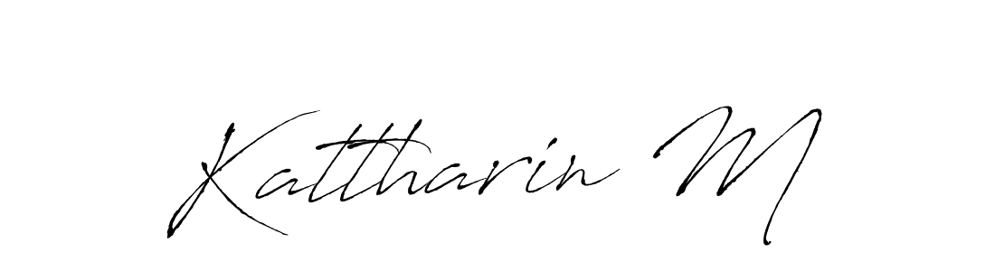 How to Draw Kattharin M signature style? Antro_Vectra is a latest design signature styles for name Kattharin M. Kattharin M signature style 6 images and pictures png