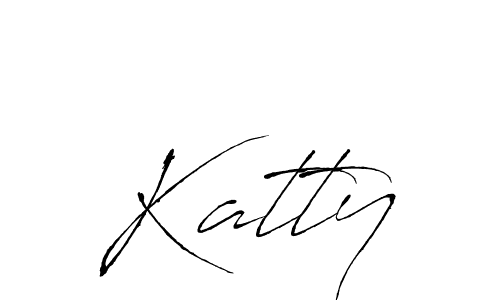 You should practise on your own different ways (Antro_Vectra) to write your name (Katty) in signature. don't let someone else do it for you. Katty signature style 6 images and pictures png