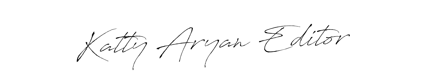 You should practise on your own different ways (Antro_Vectra) to write your name (Katty Aryan Editor) in signature. don't let someone else do it for you. Katty Aryan Editor signature style 6 images and pictures png