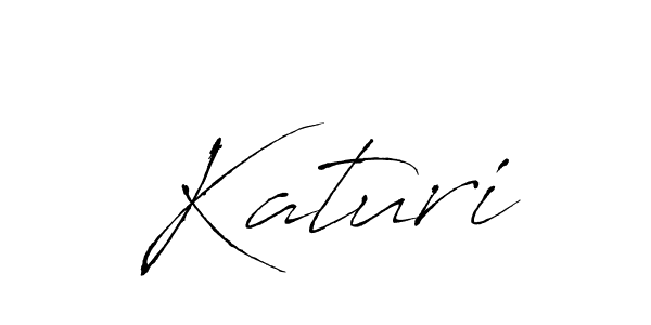 You should practise on your own different ways (Antro_Vectra) to write your name (Katuri) in signature. don't let someone else do it for you. Katuri signature style 6 images and pictures png
