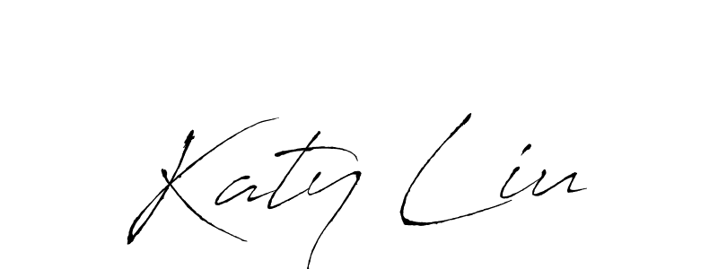 Create a beautiful signature design for name Katy Liu. With this signature (Antro_Vectra) fonts, you can make a handwritten signature for free. Katy Liu signature style 6 images and pictures png