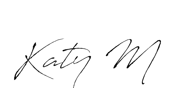 Antro_Vectra is a professional signature style that is perfect for those who want to add a touch of class to their signature. It is also a great choice for those who want to make their signature more unique. Get Katy M name to fancy signature for free. Katy M signature style 6 images and pictures png
