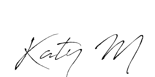 Make a beautiful signature design for name Katy M. With this signature (Antro_Vectra) style, you can create a handwritten signature for free. Katy M signature style 6 images and pictures png