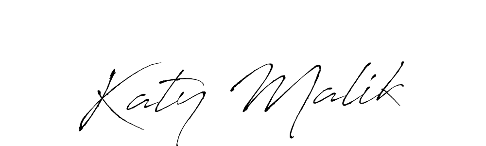 Katy Malik stylish signature style. Best Handwritten Sign (Antro_Vectra) for my name. Handwritten Signature Collection Ideas for my name Katy Malik. Katy Malik signature style 6 images and pictures png