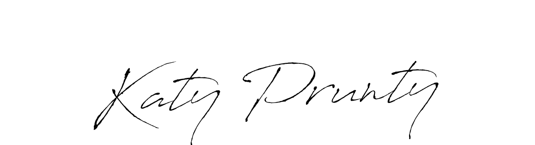 You should practise on your own different ways (Antro_Vectra) to write your name (Katy Prunty) in signature. don't let someone else do it for you. Katy Prunty signature style 6 images and pictures png