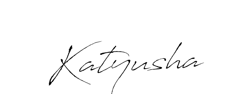 The best way (Antro_Vectra) to make a short signature is to pick only two or three words in your name. The name Katyusha include a total of six letters. For converting this name. Katyusha signature style 6 images and pictures png