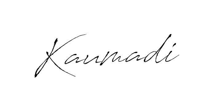 Design your own signature with our free online signature maker. With this signature software, you can create a handwritten (Antro_Vectra) signature for name Kaumadi. Kaumadi signature style 6 images and pictures png