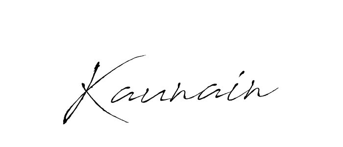 Also we have Kaunain name is the best signature style. Create professional handwritten signature collection using Antro_Vectra autograph style. Kaunain signature style 6 images and pictures png