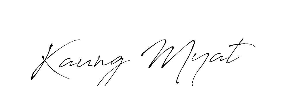 Design your own signature with our free online signature maker. With this signature software, you can create a handwritten (Antro_Vectra) signature for name Kaung Myat. Kaung Myat signature style 6 images and pictures png