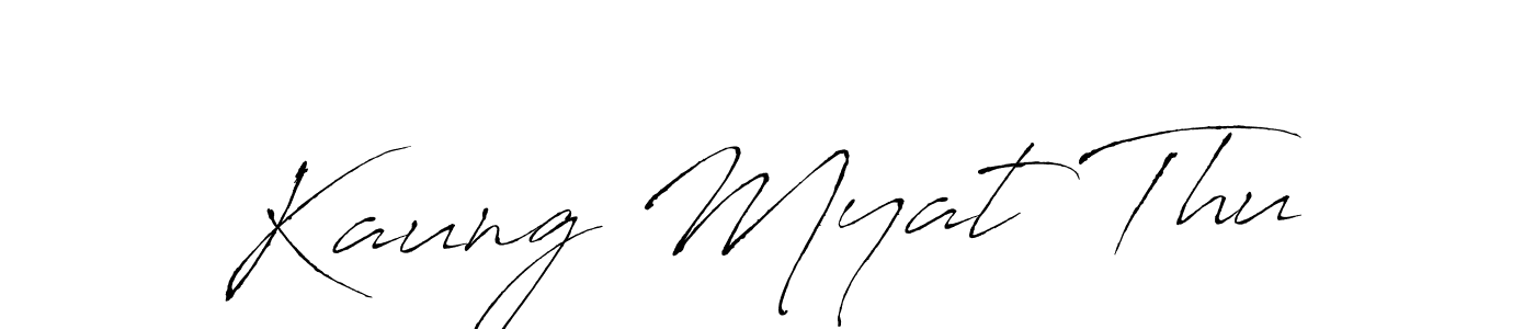 This is the best signature style for the Kaung Myat Thu name. Also you like these signature font (Antro_Vectra). Mix name signature. Kaung Myat Thu signature style 6 images and pictures png