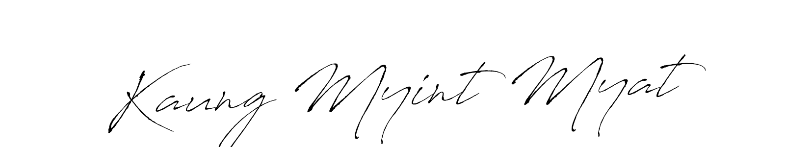 Kaung Myint Myat stylish signature style. Best Handwritten Sign (Antro_Vectra) for my name. Handwritten Signature Collection Ideas for my name Kaung Myint Myat. Kaung Myint Myat signature style 6 images and pictures png