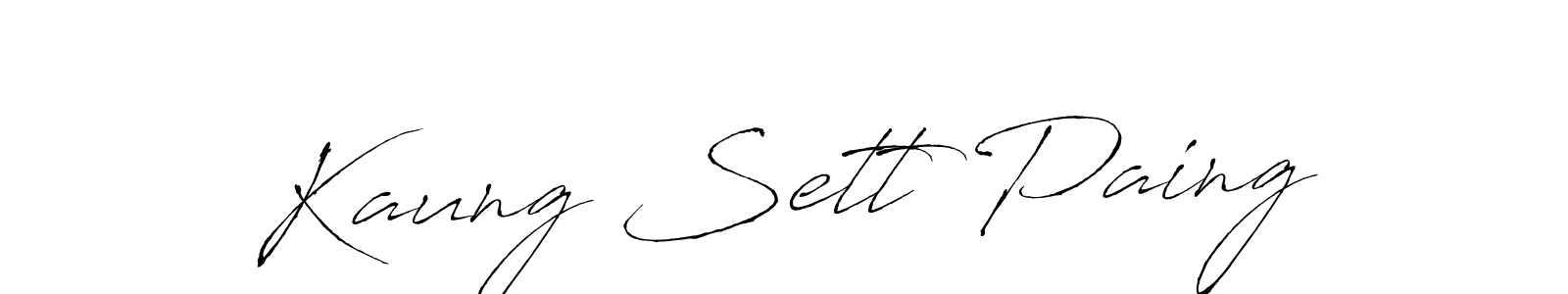 if you are searching for the best signature style for your name Kaung Sett Paing. so please give up your signature search. here we have designed multiple signature styles  using Antro_Vectra. Kaung Sett Paing signature style 6 images and pictures png