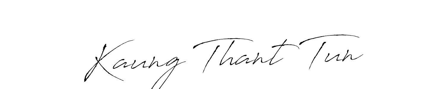 You can use this online signature creator to create a handwritten signature for the name Kaung Thant Tun. This is the best online autograph maker. Kaung Thant Tun signature style 6 images and pictures png