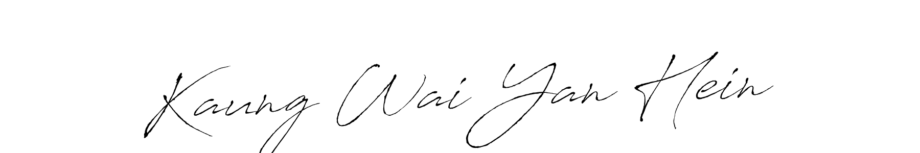 Also we have Kaung Wai Yan Hein name is the best signature style. Create professional handwritten signature collection using Antro_Vectra autograph style. Kaung Wai Yan Hein signature style 6 images and pictures png