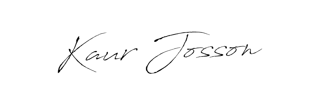 Create a beautiful signature design for name Kaur Josson. With this signature (Antro_Vectra) fonts, you can make a handwritten signature for free. Kaur Josson signature style 6 images and pictures png