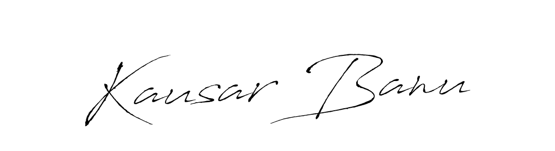 How to make Kausar Banu signature? Antro_Vectra is a professional autograph style. Create handwritten signature for Kausar Banu name. Kausar Banu signature style 6 images and pictures png