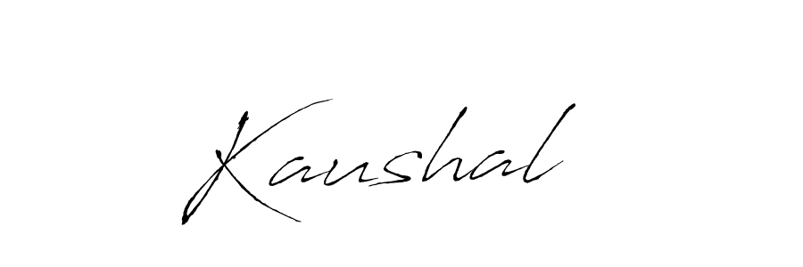 Create a beautiful signature design for name Kaushal  . With this signature (Antro_Vectra) fonts, you can make a handwritten signature for free. Kaushal   signature style 6 images and pictures png