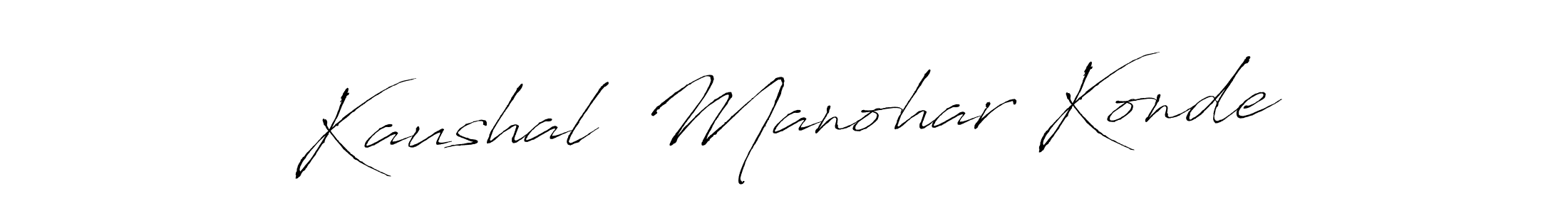 Use a signature maker to create a handwritten signature online. With this signature software, you can design (Antro_Vectra) your own signature for name Kaushal  Manohar Konde. Kaushal  Manohar Konde signature style 6 images and pictures png