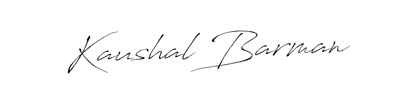 Design your own signature with our free online signature maker. With this signature software, you can create a handwritten (Antro_Vectra) signature for name Kaushal Barman. Kaushal Barman signature style 6 images and pictures png