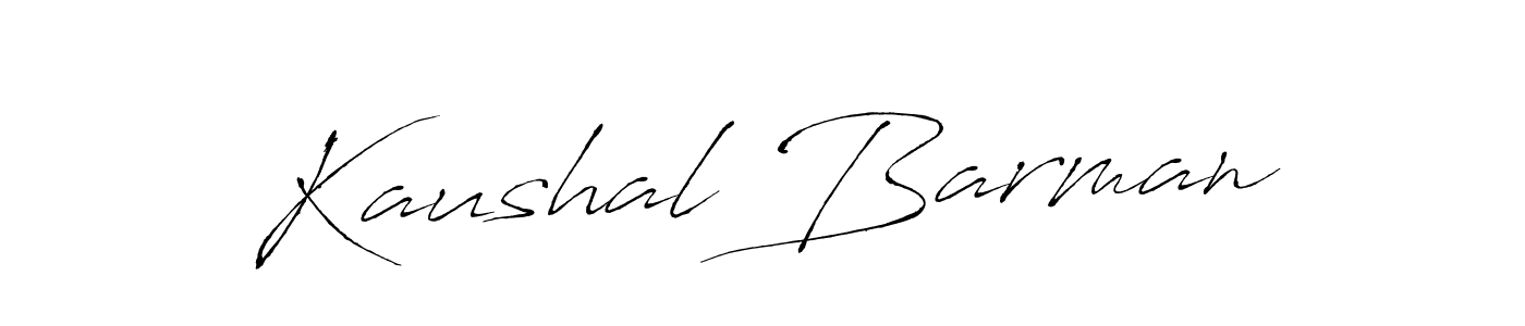 Design your own signature with our free online signature maker. With this signature software, you can create a handwritten (Antro_Vectra) signature for name Kaushal Barman. Kaushal Barman signature style 6 images and pictures png