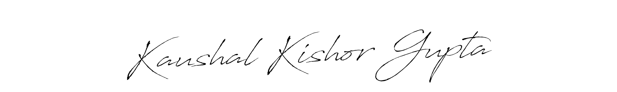 How to make Kaushal Kishor Gupta signature? Antro_Vectra is a professional autograph style. Create handwritten signature for Kaushal Kishor Gupta name. Kaushal Kishor Gupta signature style 6 images and pictures png