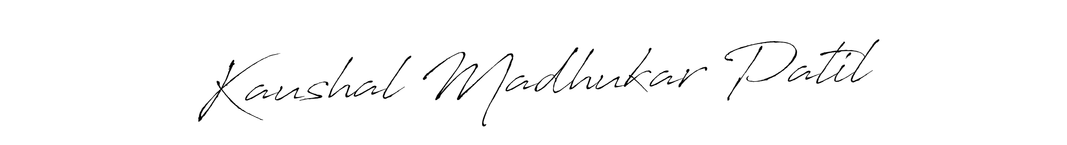 Design your own signature with our free online signature maker. With this signature software, you can create a handwritten (Antro_Vectra) signature for name Kaushal Madhukar Patil. Kaushal Madhukar Patil signature style 6 images and pictures png