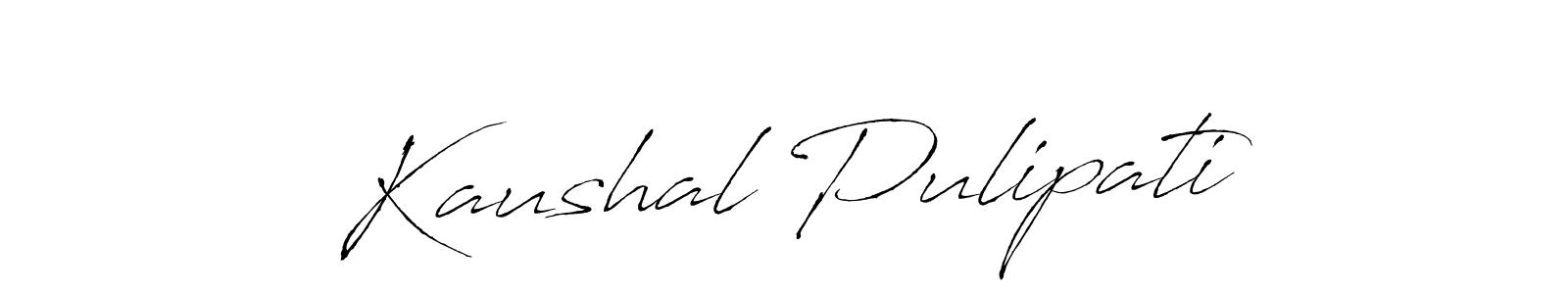 How to Draw Kaushal Pulipati signature style? Antro_Vectra is a latest design signature styles for name Kaushal Pulipati. Kaushal Pulipati signature style 6 images and pictures png