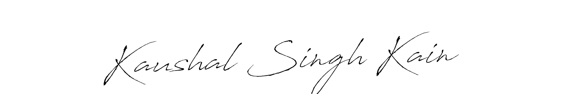 Design your own signature with our free online signature maker. With this signature software, you can create a handwritten (Antro_Vectra) signature for name Kaushal Singh Kain. Kaushal Singh Kain signature style 6 images and pictures png