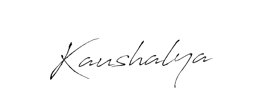 How to make Kaushalya name signature. Use Antro_Vectra style for creating short signs online. This is the latest handwritten sign. Kaushalya signature style 6 images and pictures png