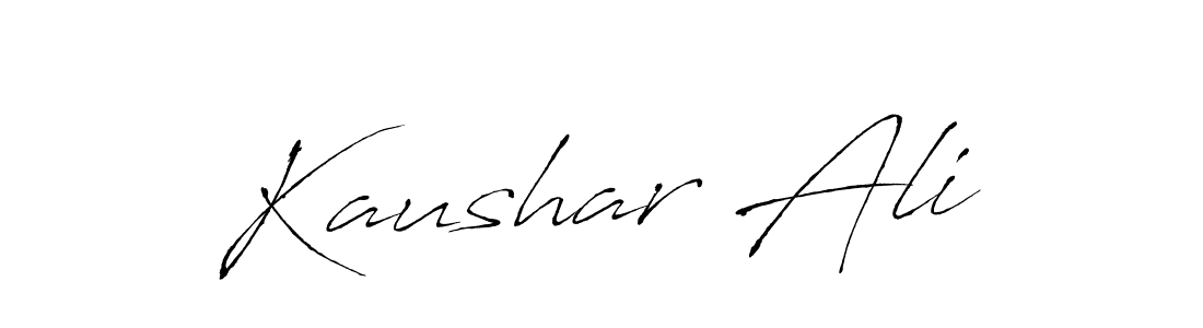 Antro_Vectra is a professional signature style that is perfect for those who want to add a touch of class to their signature. It is also a great choice for those who want to make their signature more unique. Get Kaushar Ali name to fancy signature for free. Kaushar Ali signature style 6 images and pictures png