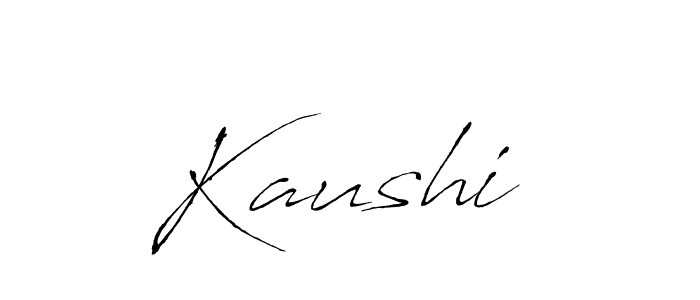 How to make Kaushi  signature? Antro_Vectra is a professional autograph style. Create handwritten signature for Kaushi  name. Kaushi  signature style 6 images and pictures png