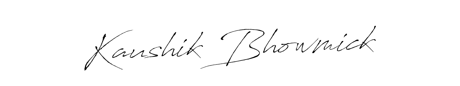 It looks lik you need a new signature style for name Kaushik Bhowmick. Design unique handwritten (Antro_Vectra) signature with our free signature maker in just a few clicks. Kaushik Bhowmick signature style 6 images and pictures png