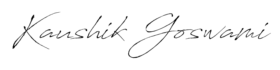Here are the top professional signature styles for the name Kaushik Goswami. These are the best autograph styles you can use for your name. Kaushik Goswami signature style 6 images and pictures png