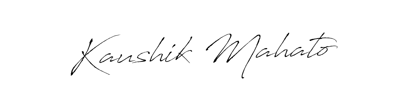 Also You can easily find your signature by using the search form. We will create Kaushik Mahato name handwritten signature images for you free of cost using Antro_Vectra sign style. Kaushik Mahato signature style 6 images and pictures png