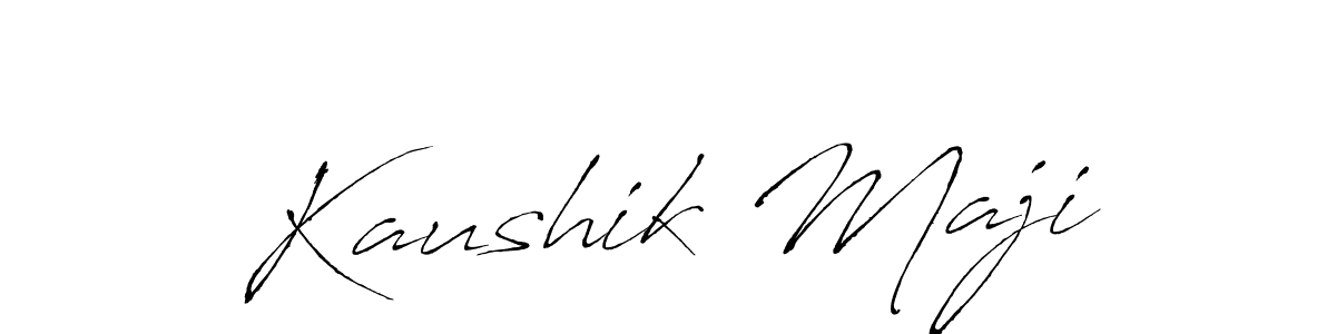 Use a signature maker to create a handwritten signature online. With this signature software, you can design (Antro_Vectra) your own signature for name Kaushik Maji. Kaushik Maji signature style 6 images and pictures png