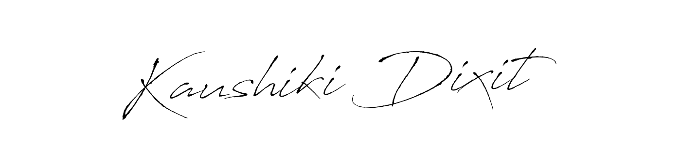 Make a beautiful signature design for name Kaushiki Dixit. With this signature (Antro_Vectra) style, you can create a handwritten signature for free. Kaushiki Dixit signature style 6 images and pictures png