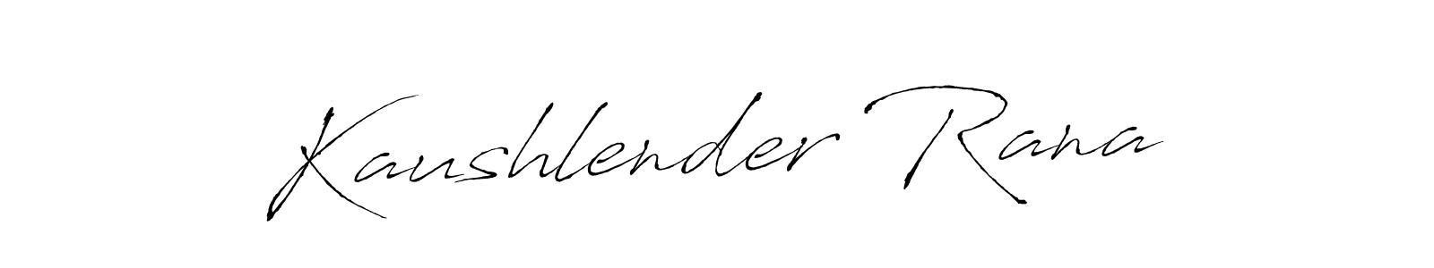 Design your own signature with our free online signature maker. With this signature software, you can create a handwritten (Antro_Vectra) signature for name Kaushlender Rana. Kaushlender Rana signature style 6 images and pictures png