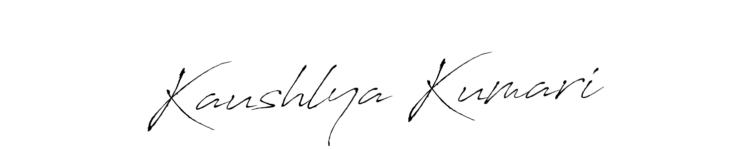 Design your own signature with our free online signature maker. With this signature software, you can create a handwritten (Antro_Vectra) signature for name Kaushlya Kumari. Kaushlya Kumari signature style 6 images and pictures png