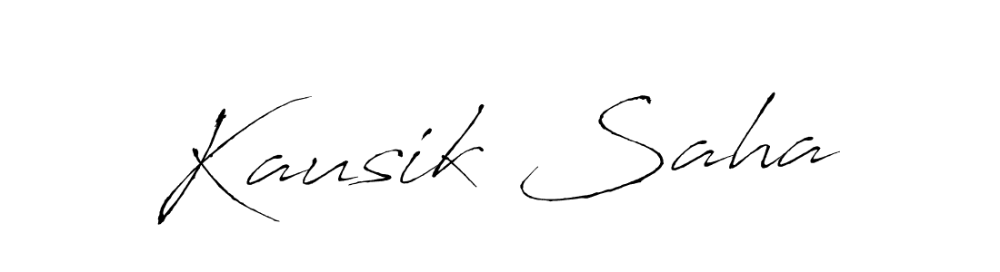 How to make Kausik Saha signature? Antro_Vectra is a professional autograph style. Create handwritten signature for Kausik Saha name. Kausik Saha signature style 6 images and pictures png