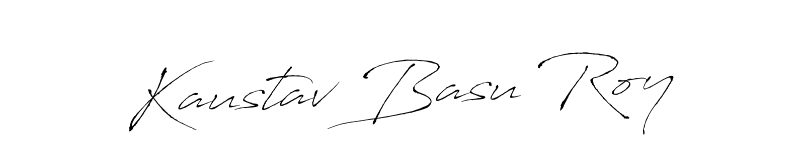 Create a beautiful signature design for name Kaustav Basu Roy. With this signature (Antro_Vectra) fonts, you can make a handwritten signature for free. Kaustav Basu Roy signature style 6 images and pictures png