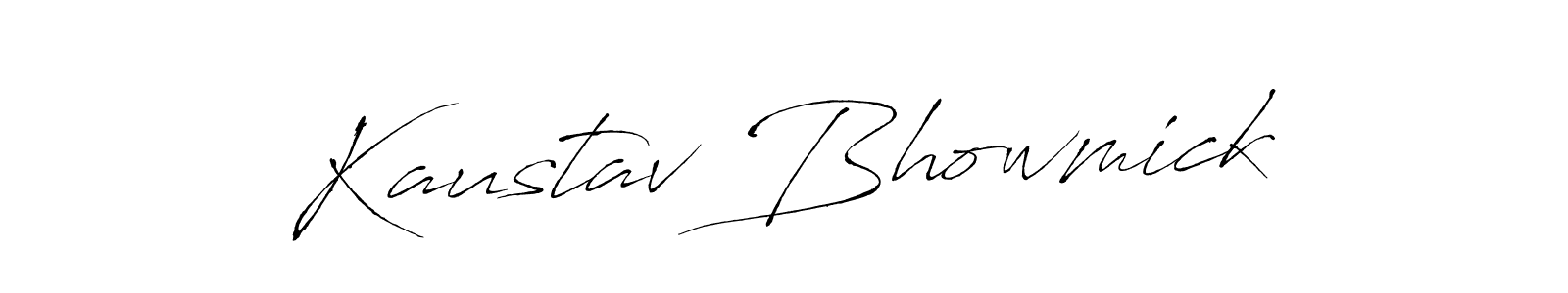 Create a beautiful signature design for name Kaustav Bhowmick. With this signature (Antro_Vectra) fonts, you can make a handwritten signature for free. Kaustav Bhowmick signature style 6 images and pictures png