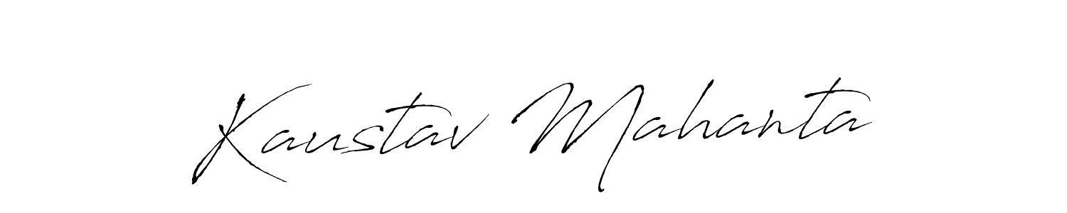 Kaustav Mahanta stylish signature style. Best Handwritten Sign (Antro_Vectra) for my name. Handwritten Signature Collection Ideas for my name Kaustav Mahanta. Kaustav Mahanta signature style 6 images and pictures png