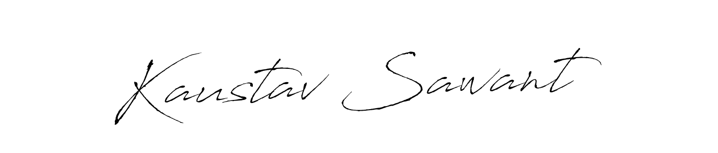 Make a beautiful signature design for name Kaustav Sawant. With this signature (Antro_Vectra) style, you can create a handwritten signature for free. Kaustav Sawant signature style 6 images and pictures png