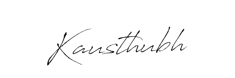 How to make Kausthubh signature? Antro_Vectra is a professional autograph style. Create handwritten signature for Kausthubh name. Kausthubh signature style 6 images and pictures png