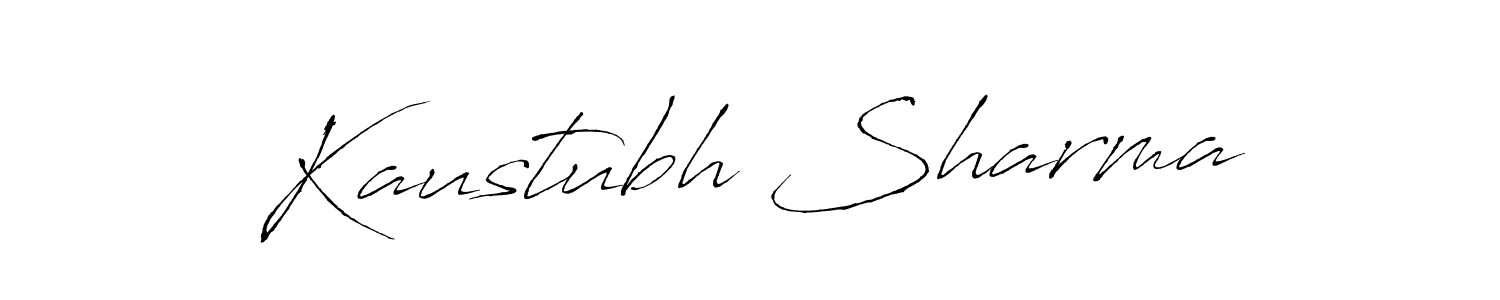 Design your own signature with our free online signature maker. With this signature software, you can create a handwritten (Antro_Vectra) signature for name Kaustubh Sharma. Kaustubh Sharma signature style 6 images and pictures png