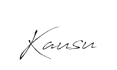 Create a beautiful signature design for name Kausu. With this signature (Antro_Vectra) fonts, you can make a handwritten signature for free. Kausu signature style 6 images and pictures png