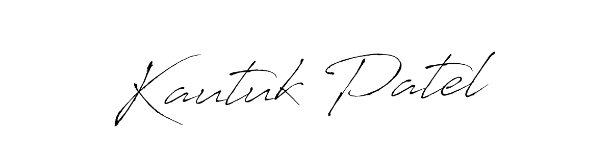 Use a signature maker to create a handwritten signature online. With this signature software, you can design (Antro_Vectra) your own signature for name Kautuk Patel. Kautuk Patel signature style 6 images and pictures png