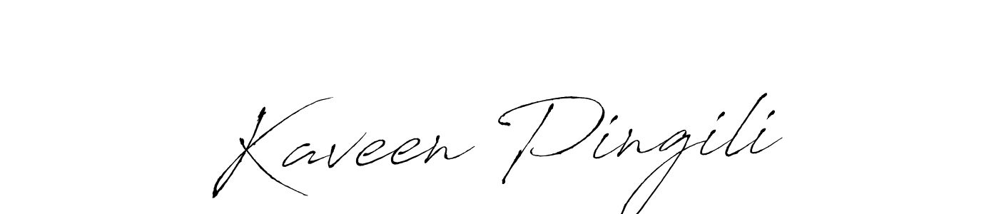 This is the best signature style for the Kaveen Pingili name. Also you like these signature font (Antro_Vectra). Mix name signature. Kaveen Pingili signature style 6 images and pictures png