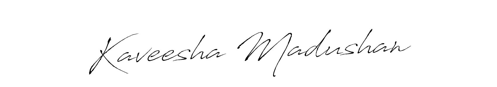 Antro_Vectra is a professional signature style that is perfect for those who want to add a touch of class to their signature. It is also a great choice for those who want to make their signature more unique. Get Kaveesha Madushan name to fancy signature for free. Kaveesha Madushan signature style 6 images and pictures png